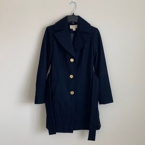 Michael Kors Navy Pea Coat, XSmall